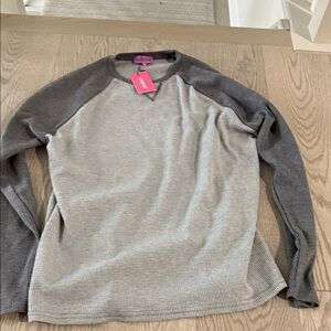 Edikted Two-Tone Gray Crewneck Sweater